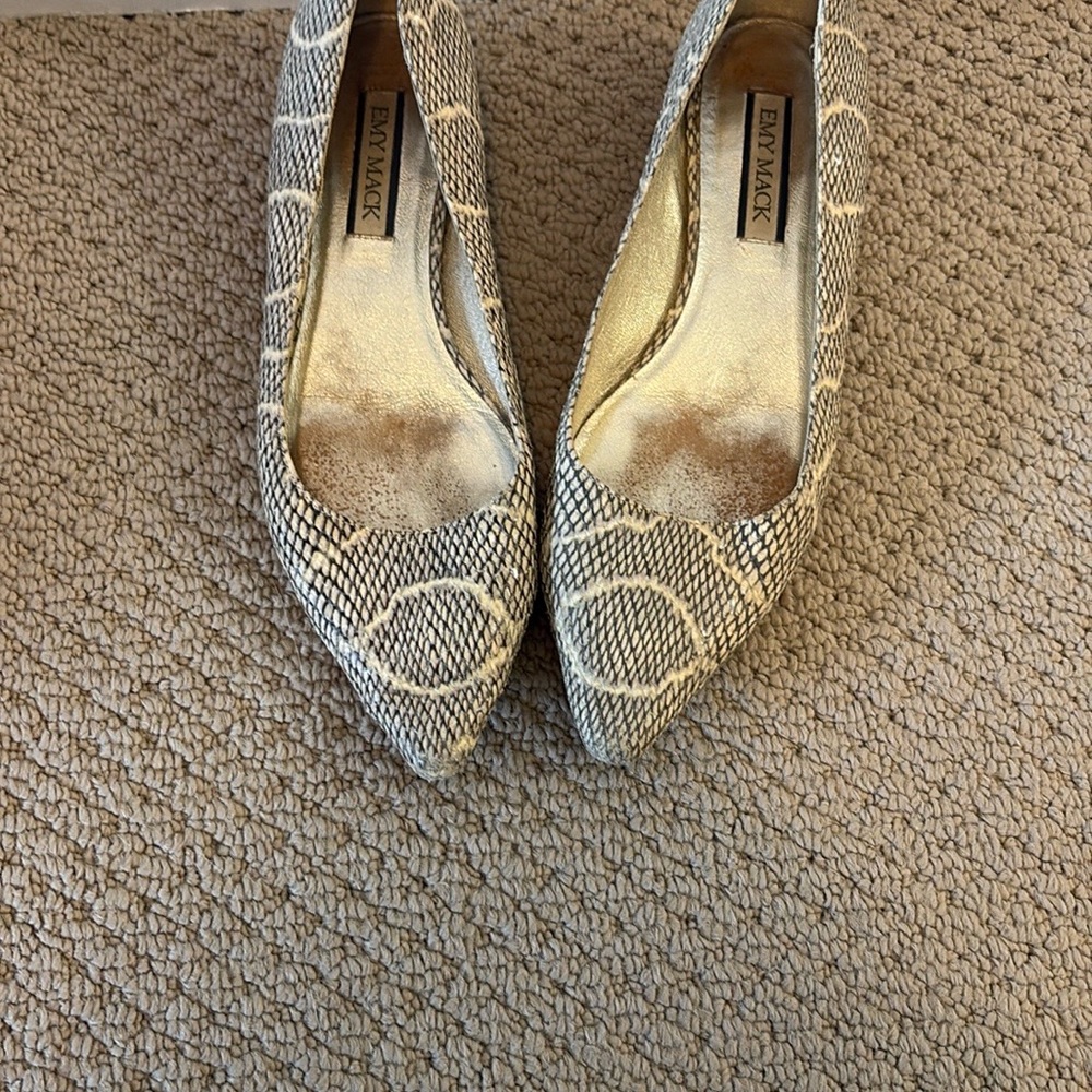 Emy Mack Snakeskin Flats